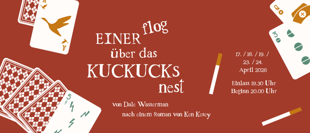 Einer flog über das Kuckucksnest. 17., 18., 19., 23., 24. April